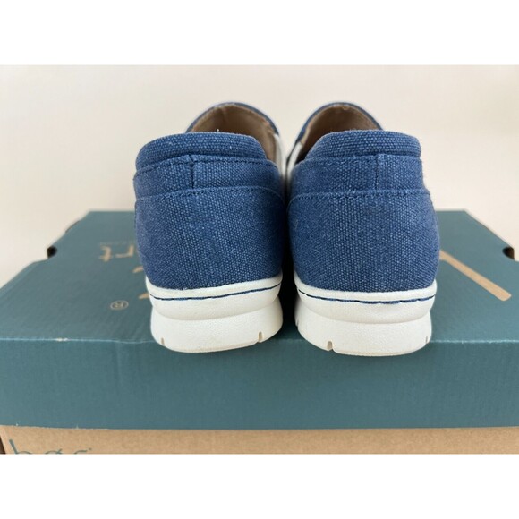 b.o.c Seaham Comfort Slip On Sneakers Womens 7 M Blue Canvas Casual Shoes NWB - Picture 6 of 12